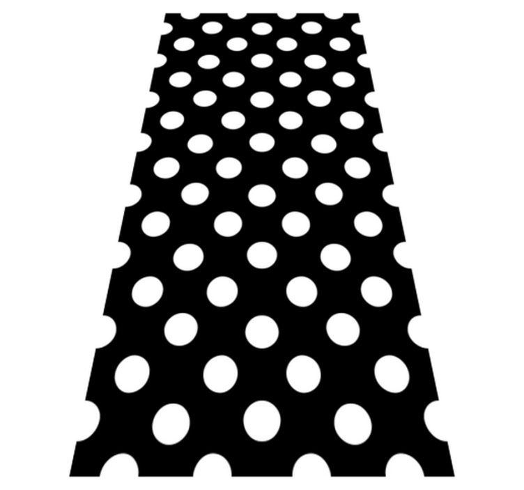 Tapis vinyle cuisine motif à pois - TenStickers