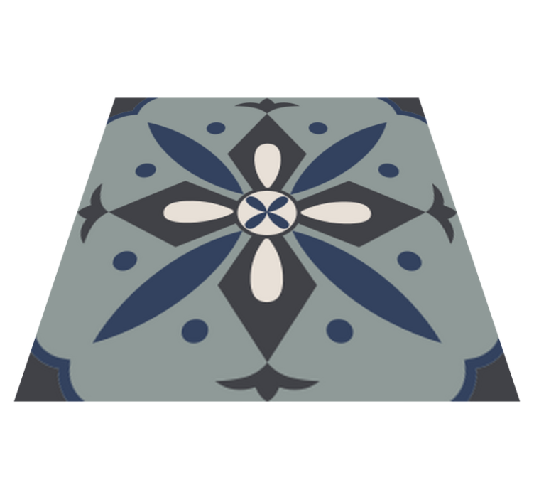Tapis vinyle cuisine carreaux hydraulique colorés - TenStickers