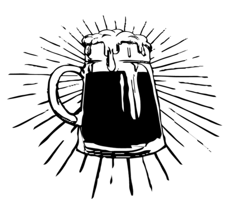 Tapis vinyle cuisine lumière bière - TenStickers