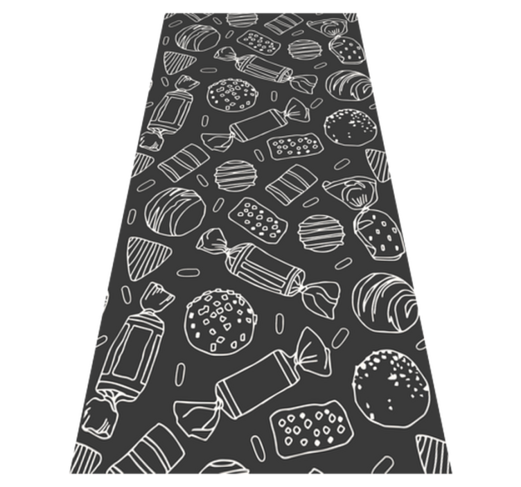 Tapis vinyle cuisine motif caramelos - TenStickers