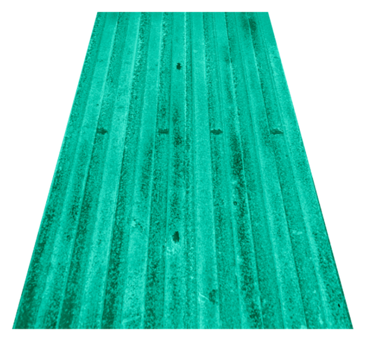 Tapis vinyle cuisine texture métallique vieillie menthe - TenStickers