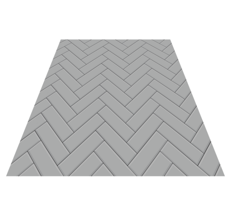 Tapis vinyle cuisine carreaux en chevron gris - TenStickers