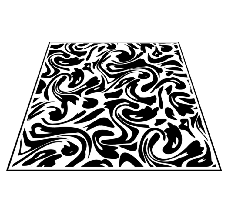 Tapis vinyle cuisine design fluide moderne - TenStickers