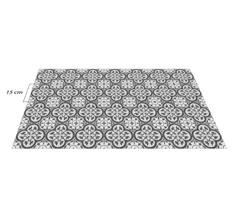 Tapis vinyle cuisine style carrelage marocain - TenStickers