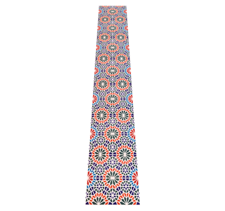 Tapis vinyle cuisine carreaux colorés tendance - TenStickers