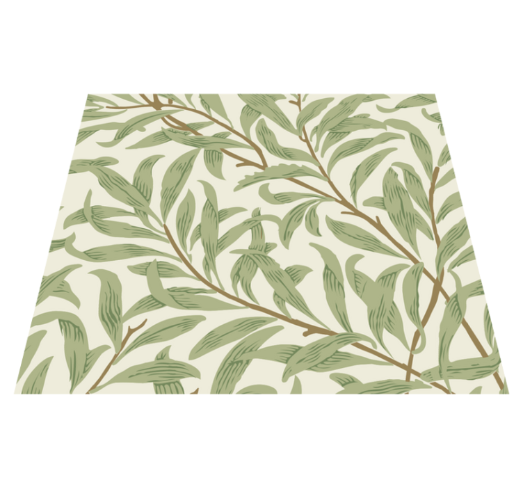 Tapis vinyle cuisine plantes vertes botaniques - TenStickers