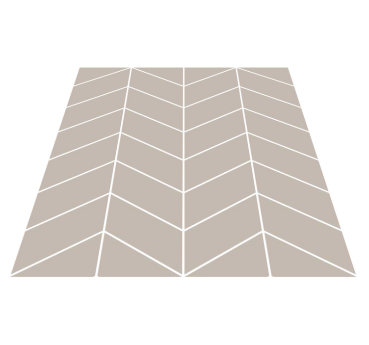 Tapis vinyle cuisine style scandinave beige et blanc - TenStickers