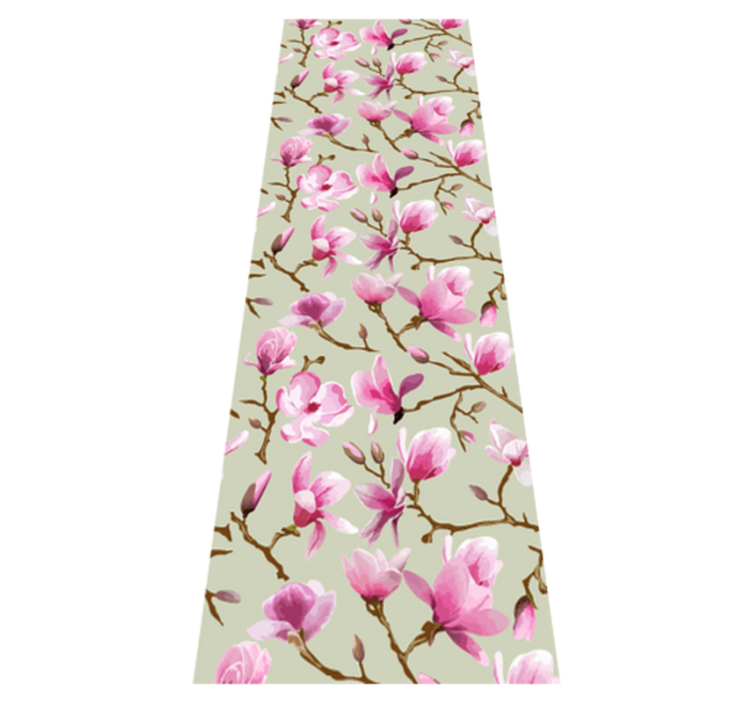 Tapis vinyle chambre magnifique magnolia violet - TenStickers