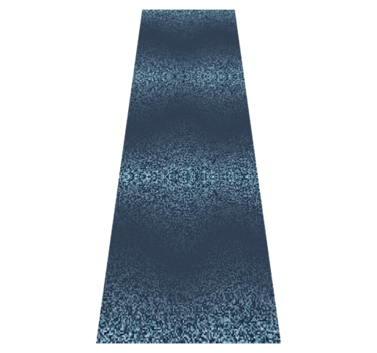Tapis vinyle chambre design à pois carrés bleus rétro - TenStickers