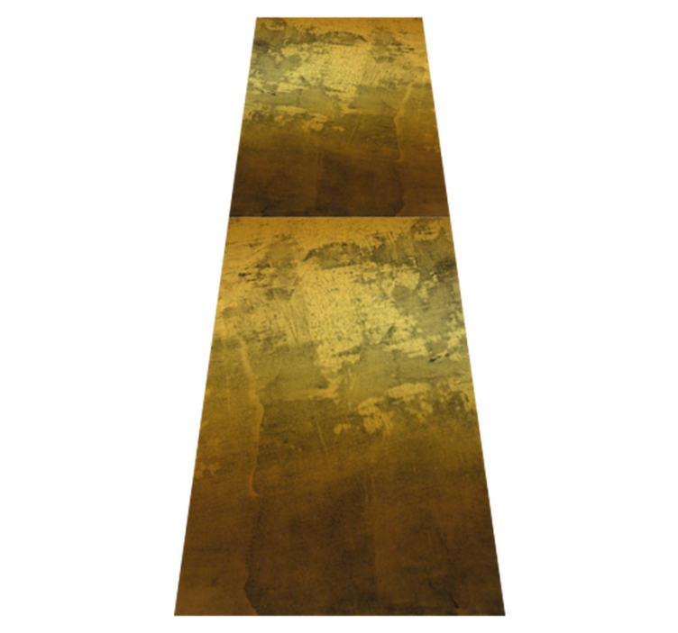 Tapis vinyle chambre motif doré rétro enchevêtré - TenStickers