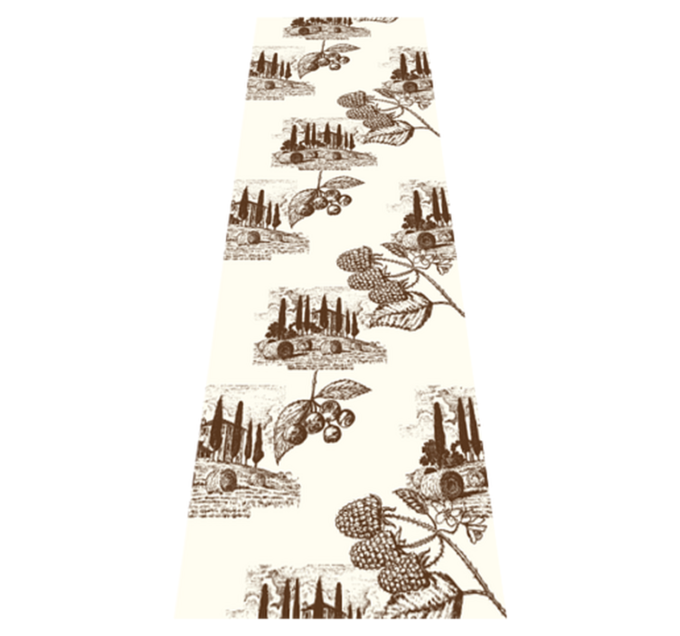 Tapis vinyle chambre motif vie campagnarde provençale - TenStickers