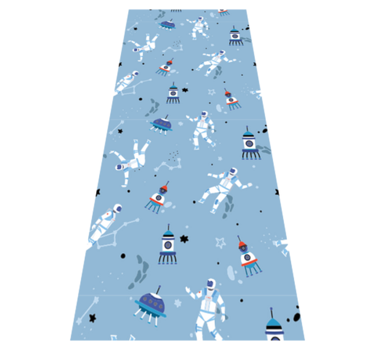 Tapis vinyle chambre astronautes et vaisseaux spatiaux - TenStickers