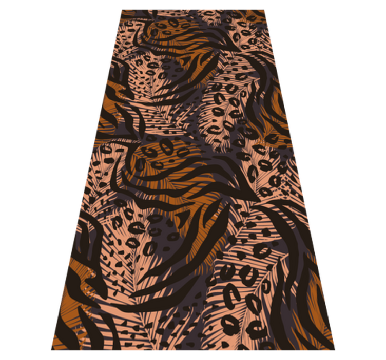 Tapis vinyle chambre design abstrait coloré africain - TenStickers