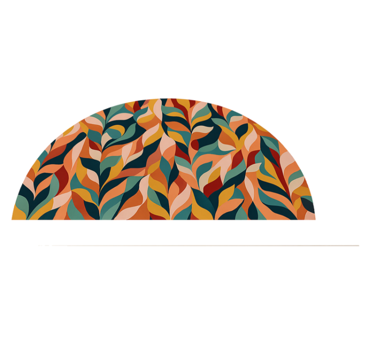 Tapis vinyle chambre ambiance jungle abstraite - TenStickers
