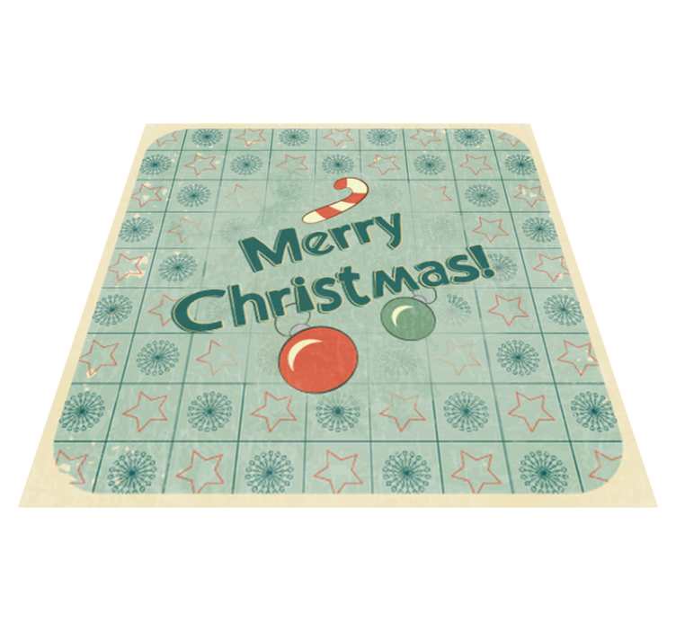 Tapis vinyle chambre décoration joyeux noël - TenStickers