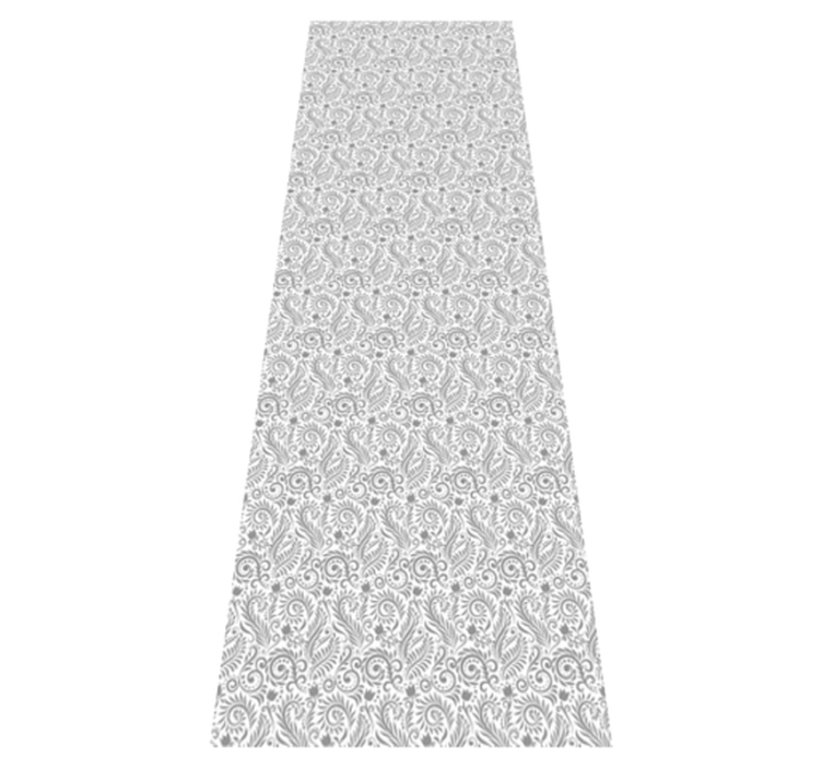 Tapis vinyle bureau fleurs ornementales vintage - TenStickers