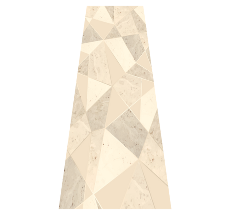 Tapis vinyle bureau triangles dorés 3d - TenStickers