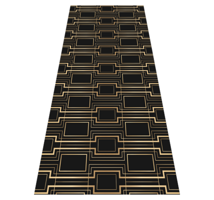 Tapis vinyle bureau motif décoratif cadres dorés - TenStickers