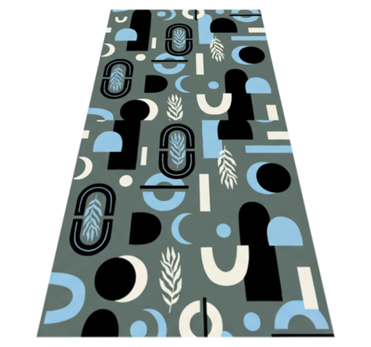Tapis vinyle chambre fond géométrique abstrait - TenStickers