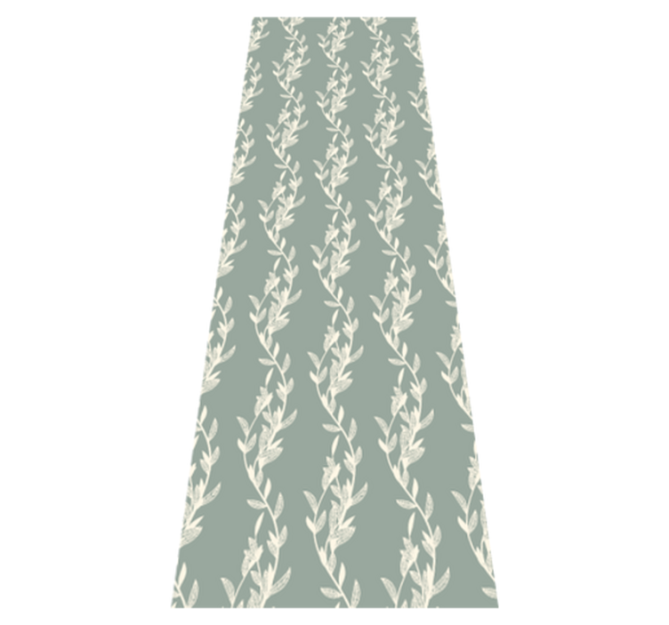 Tapis vinyle chambre feuilles petites sur brindilles - TenStickers