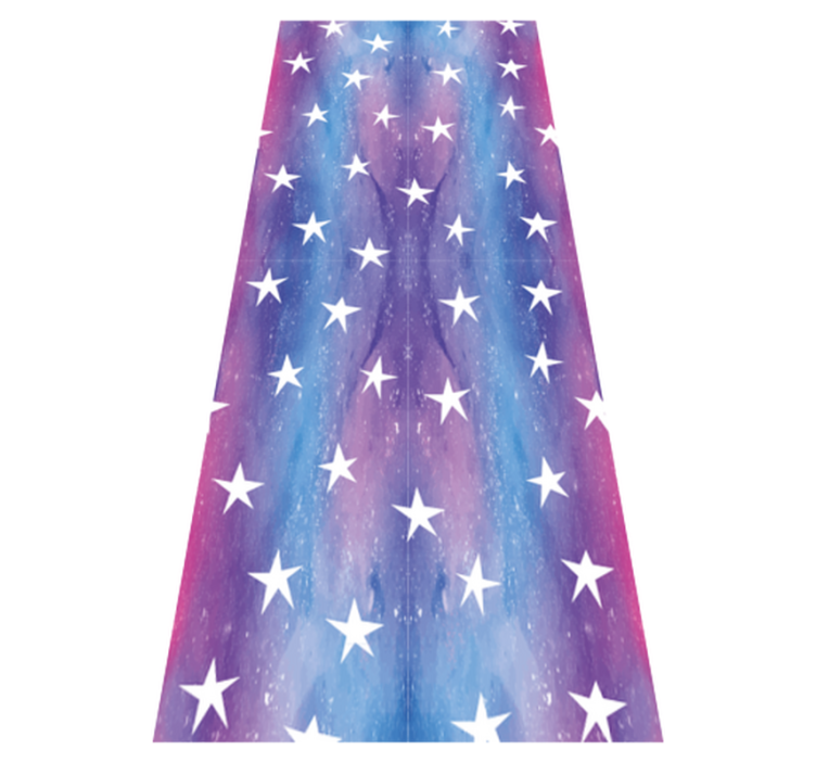 Tapis vinyle chambre texture cosmos violet avec étoiles - TenStickers