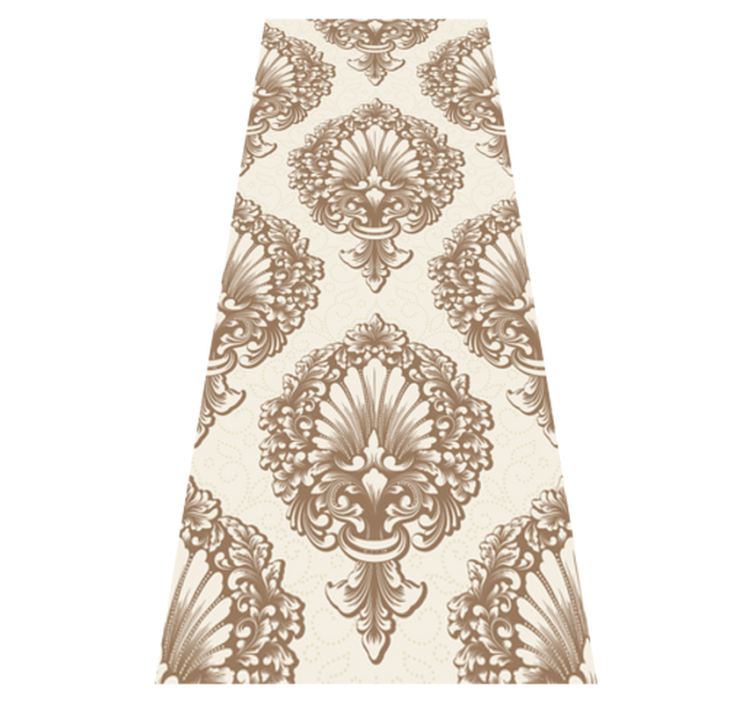 Tapis vinyle chambre style damassé vintage - TenStickers