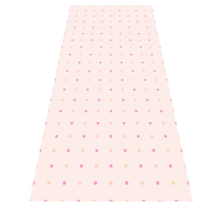 Tapis vinyle chambre pois roses - TenStickers