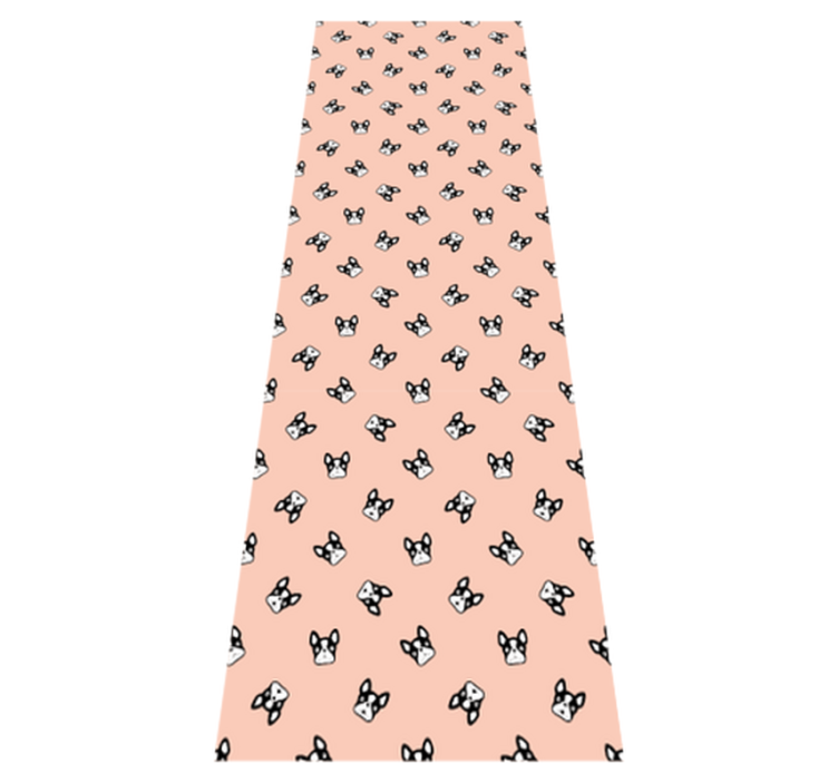 Tapis vinyle chambre motif de jolis bulldogs français - TenStickers