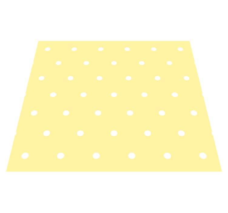 Tapis vinyle chambre à pois réguliers sur fond jaune - TenStickers