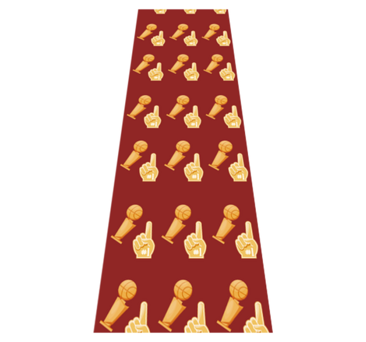 Tapis vinyle chambre motif jeu de basket - TenStickers