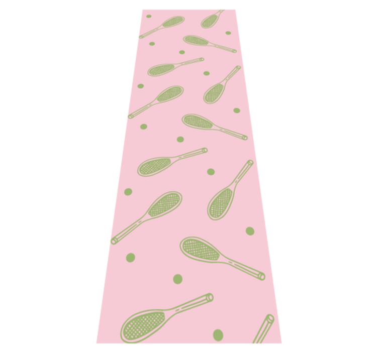 Tapis vinyle chambre design de raquettes de tennis - TenStickers