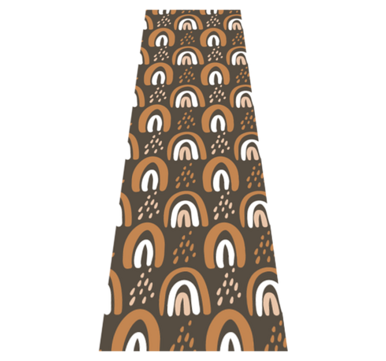 Tapis vinyle chambre motif arc-en-ciel avec pluie - TenStickers