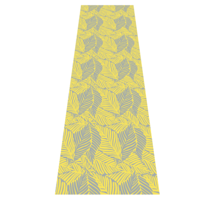 Tapis vinyle chambre feuillage tropical pantone - TenStickers