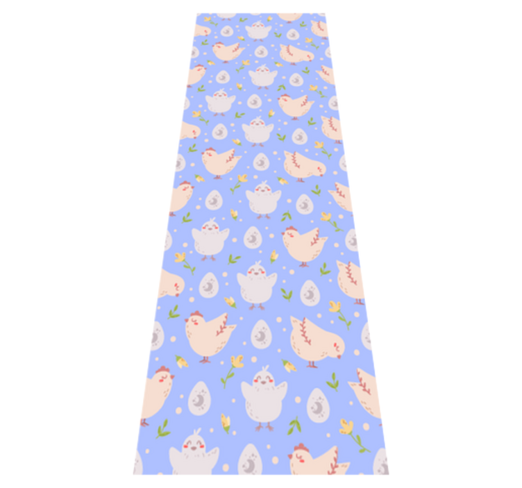 Tapis vinyle chambre personnages de poules pour enfants - TenStickers