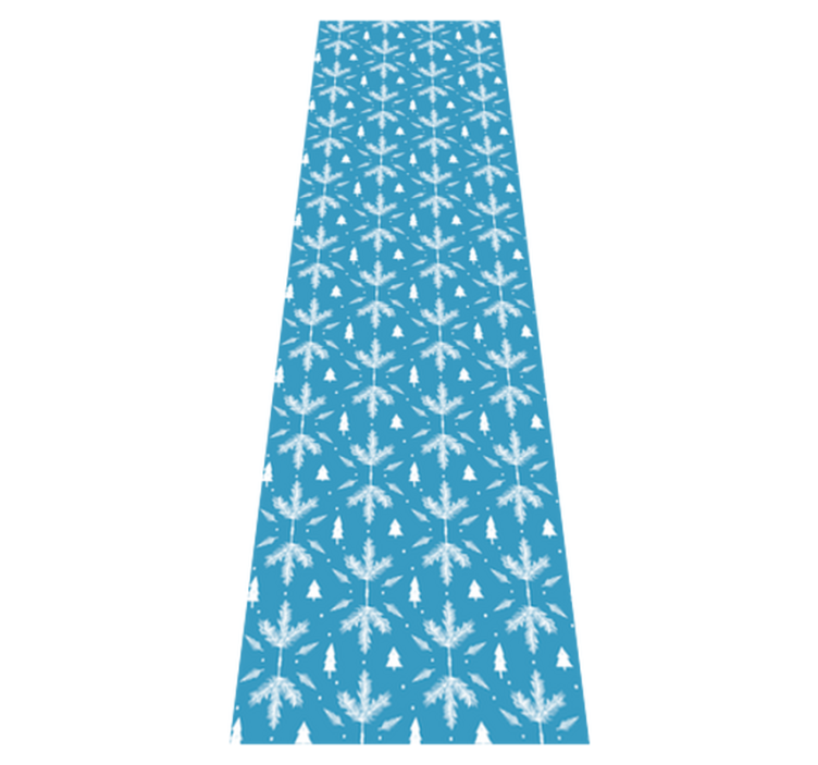 Tapis vinyle chambre style folklorique nordique bleu - TenStickers