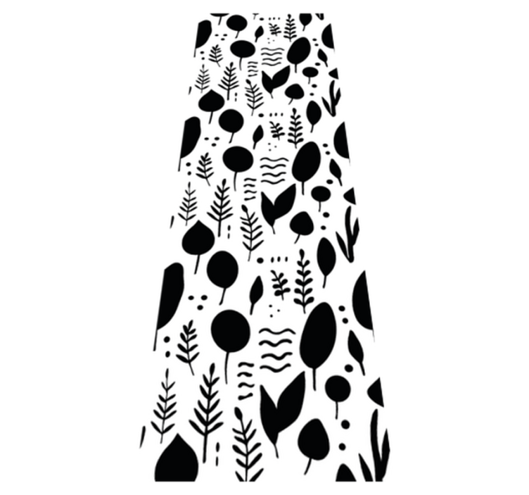 Tapis vinyle chambre images nature noir et blanc - TenStickers