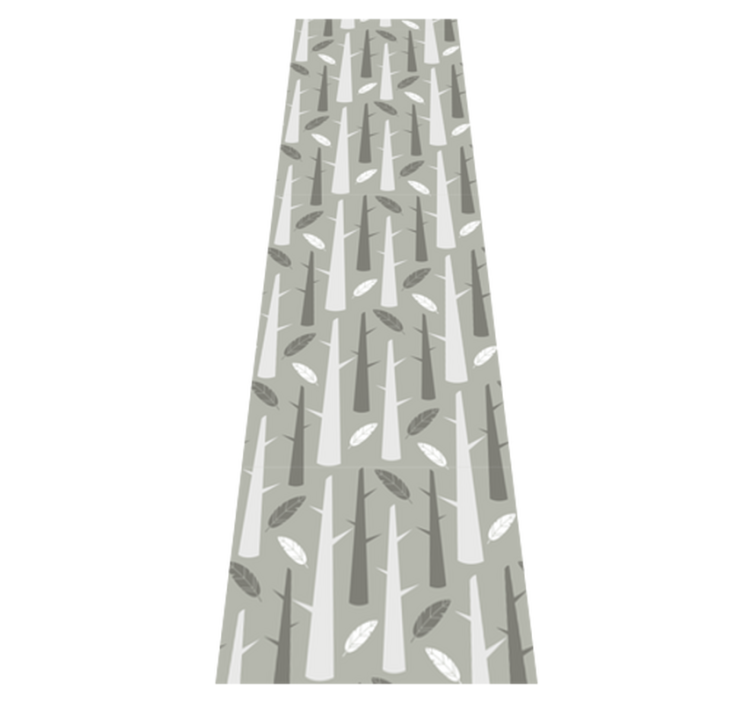 Tapis vinyle chambre branches grises style nordique - TenStickers