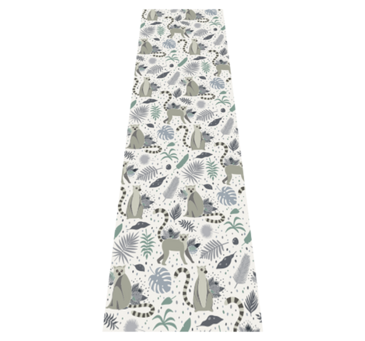 Tapis vinyle chambre lémurien nordique - TenStickers