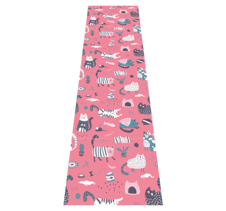 Tapis vinyle chambre chatons nordiques - TenStickers