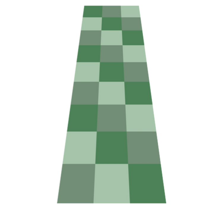 Tapis vinyle chambre tons de carrelage verts - TenStickers