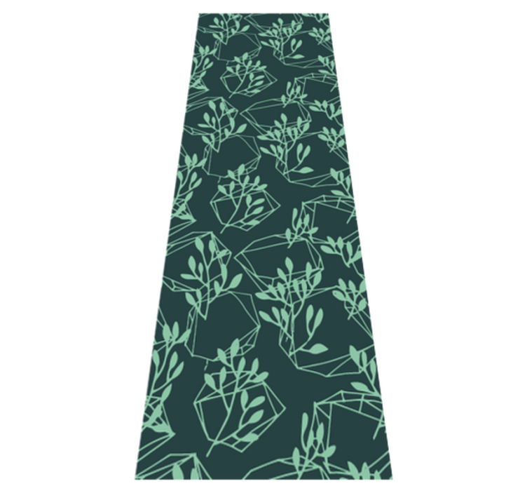 Tapis vinyle chambre plantes vintage vertes - TenStickers