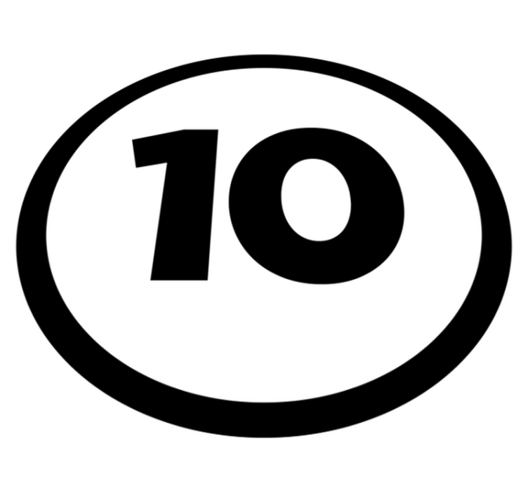 Tapis vinyle personnalisé numéro de voiture de course - TenStickers