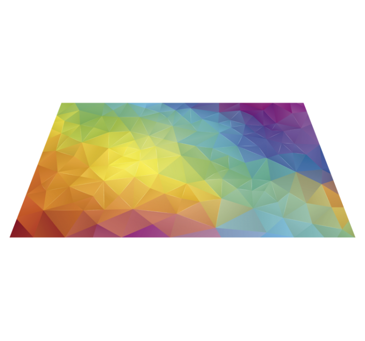 Tapis vinyle géométrique spectre géométrique - TenStickers