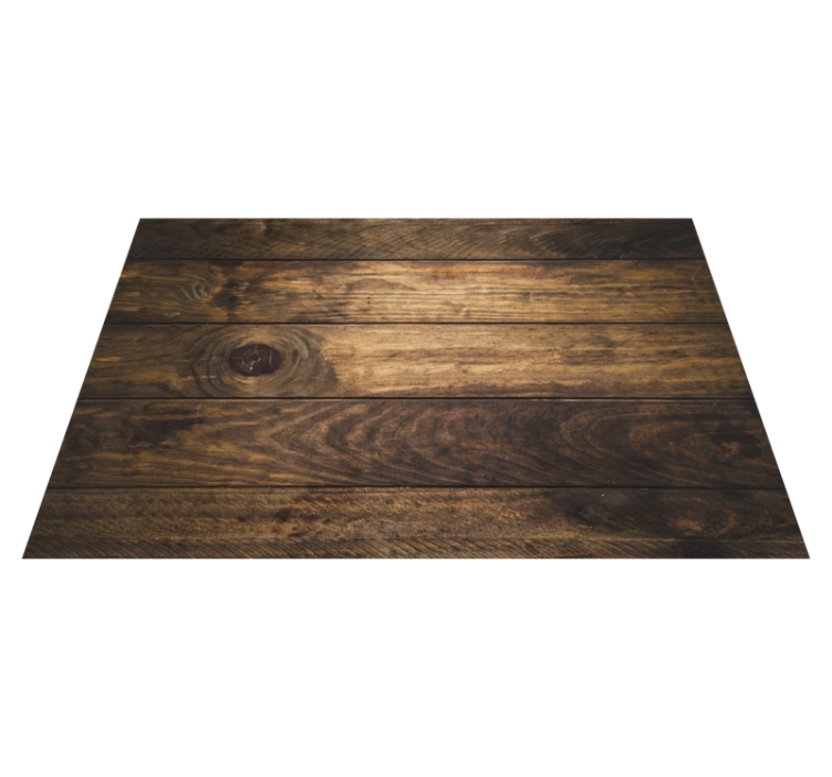 Superbe tapis en vinyle de planches de bois brun - TenStickers