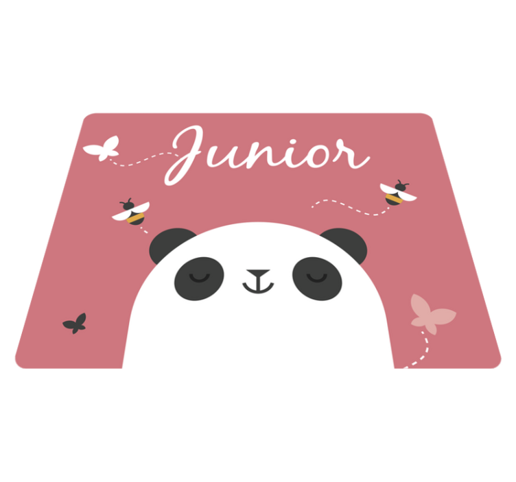 Tapis vinyles personnalisable panda personnalisé - TenStickers