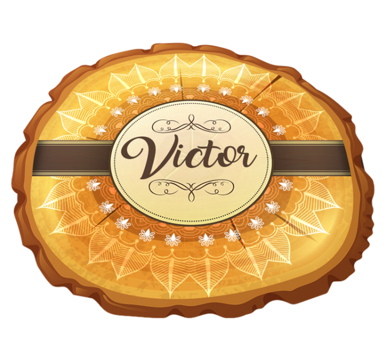 Tapis vinyles personnalisable emblème festif personnalisé - TenStickers