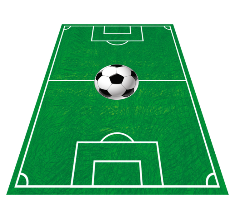 Tapis vinyle jeux graphiques de terrain de football - TenStickers