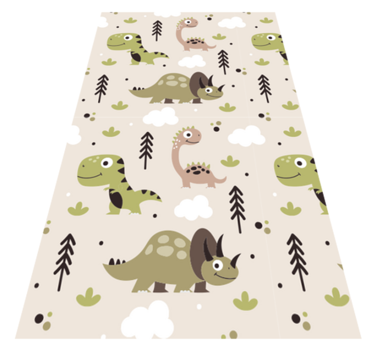 Tapis vinyle enfant dinosaure - TenStickers