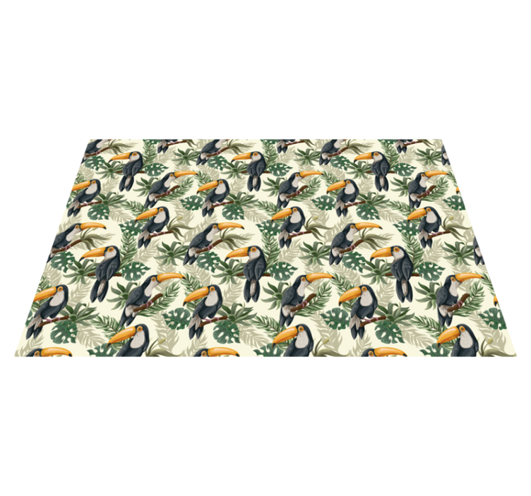 Tapis vinyle animal le paradis des toucans - TenStickers