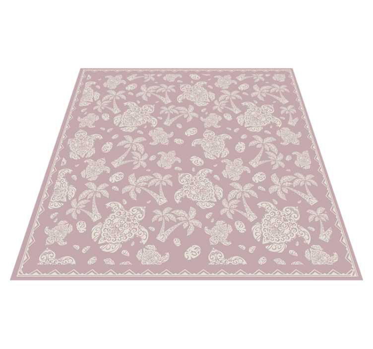 Tapis vinyle mandala mandala cachemire - TenStickers